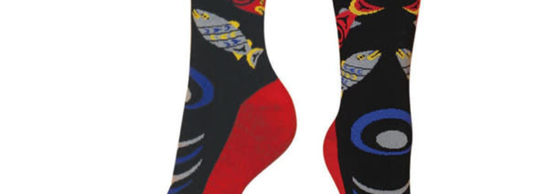 Art Socks- Salmon in the Wild by Simone Diamond