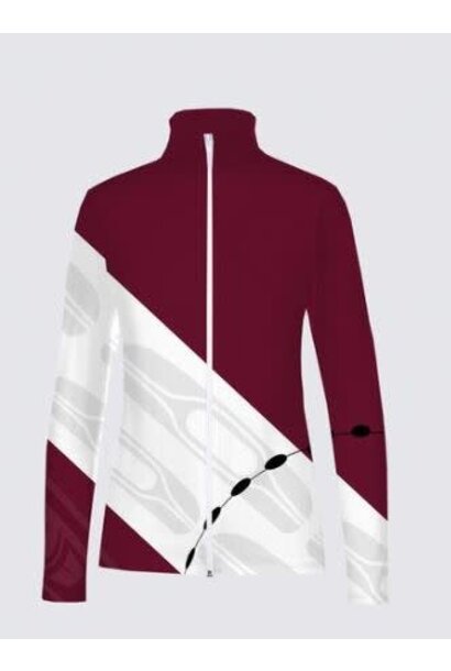 Sacred Earth Collection - Full Zip Active Jacket-Burgundy Beauty
