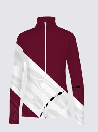 Sacred Earth Collection - Full Zip Active Jacket-Burgundy Beauty-1