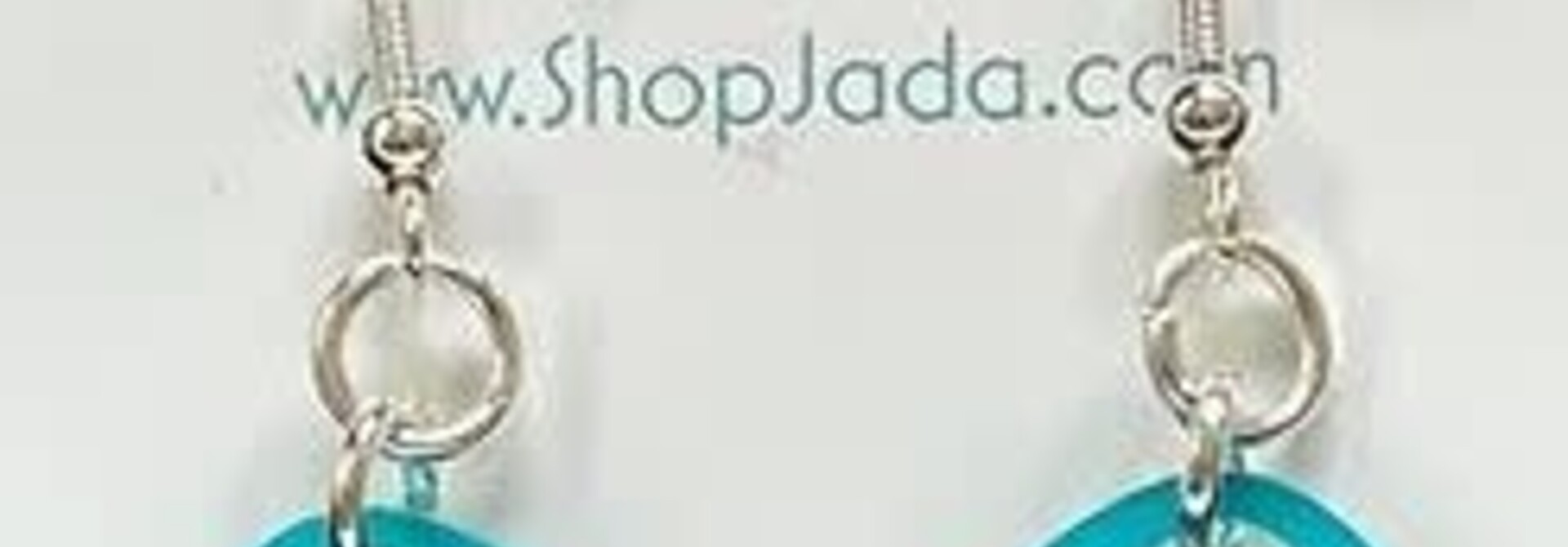 Mini Ovoid earring Frosted Teal by Jada Creations
