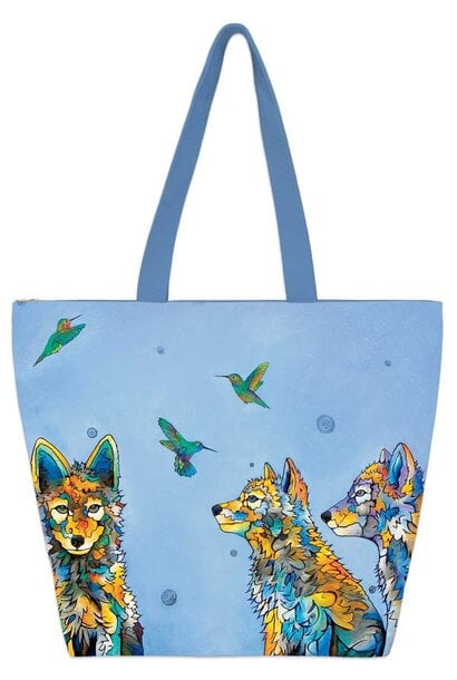 Large Canvas Tote- First Encounters by Micqaela Jones