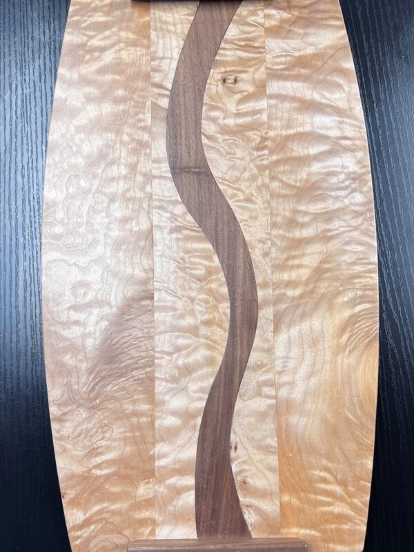 Handmade Serving Board Maple and Oak by Maurice Lenglet