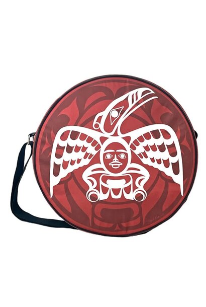 White Raven Drum Bag by Roy Henry Vickers