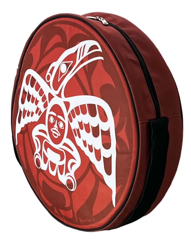 White Raven Drum Bag by Roy Henry Vickers-2