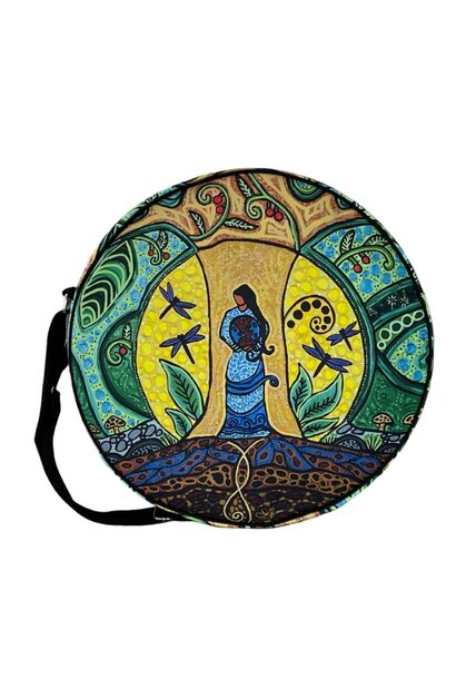 17" Strong Earth Women Drum Bag by Leah Dorian