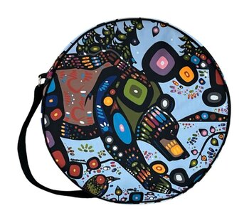 17" Bear Drum Bag by John Rombough