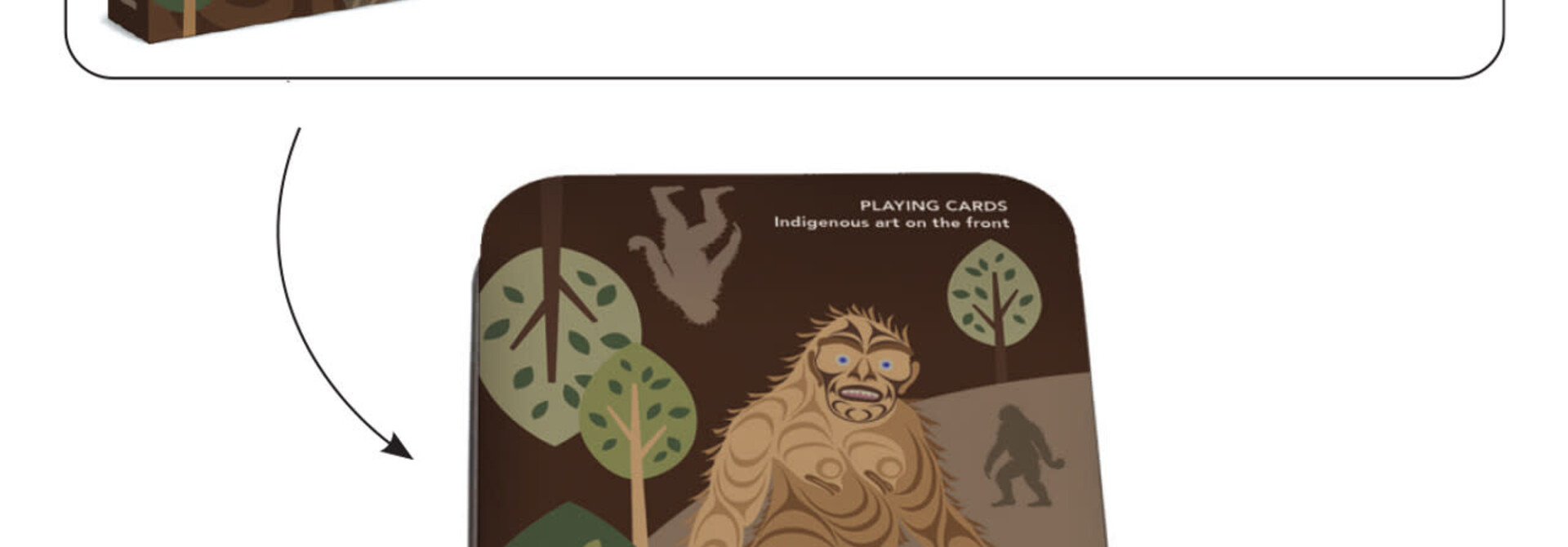 Playing Cards in tin  - Sasquatch by Francis Horne Sr