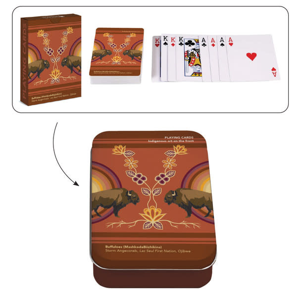 Playing Cards in Tin Buffaloes   By Storm Angeconeb-1