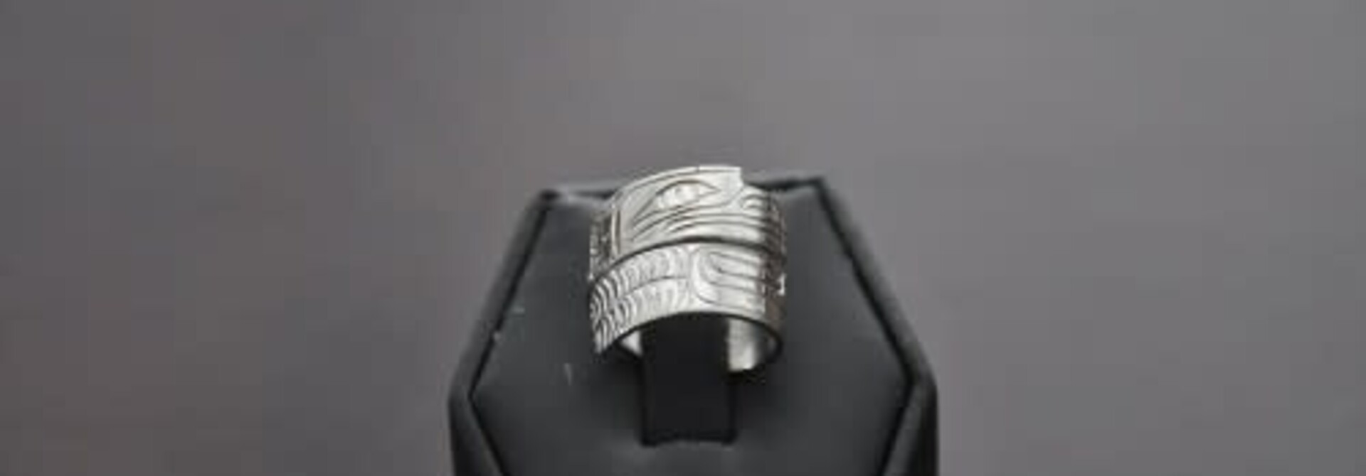 Hand Crafted Silver Wrap Ring - Raven by Silver Eagles NC Indian Art