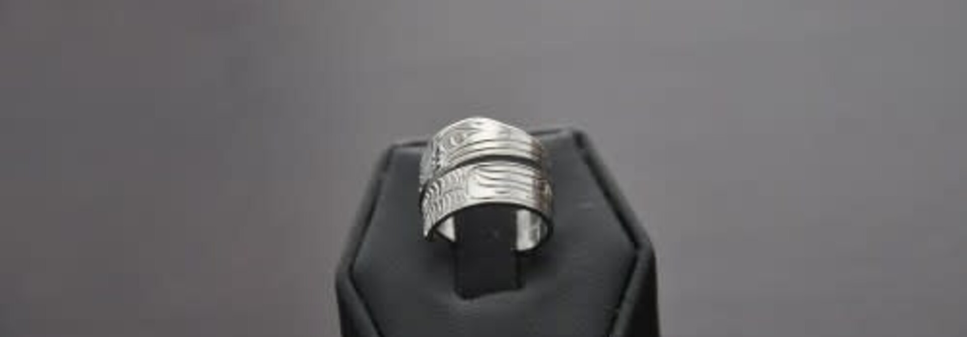 Hand Crafted Silver Wrap Ring - Hummingbird by Silver Eagles NC Indian Art
