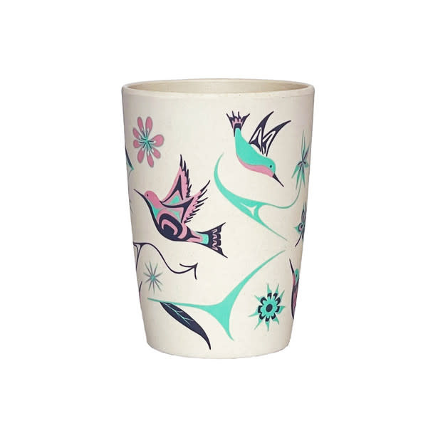 13 oz Bamboo Cup- Hummingbirds by Nikki LaRock-2