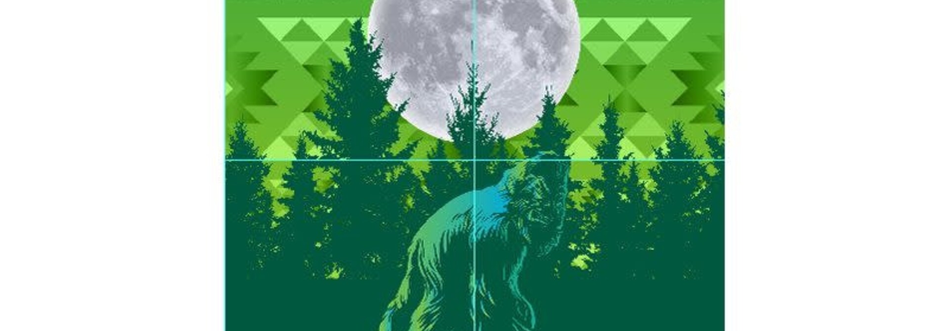 Sasquatch Oversized Beach Towel ( Generic Design )green