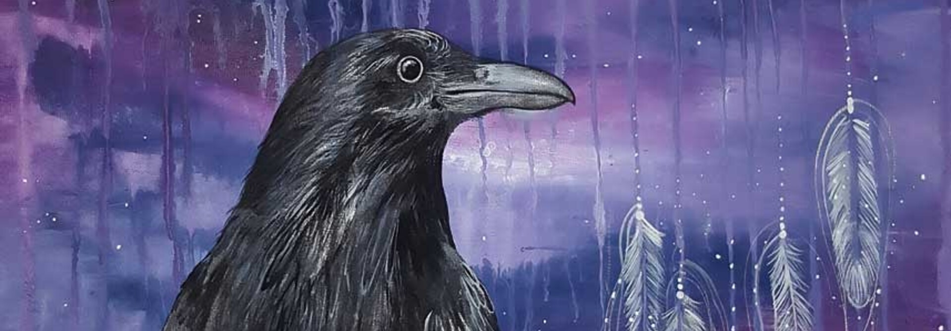 Raven Keeper Framed art Card by Karen Erickson