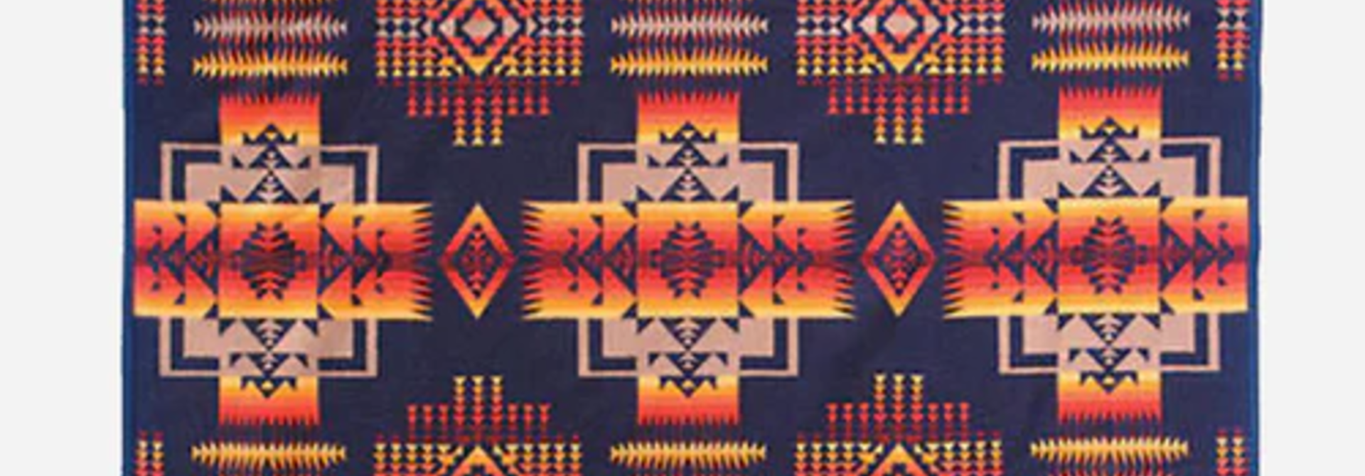 Chief Joseph Jacquard Robe Indigo Blanket