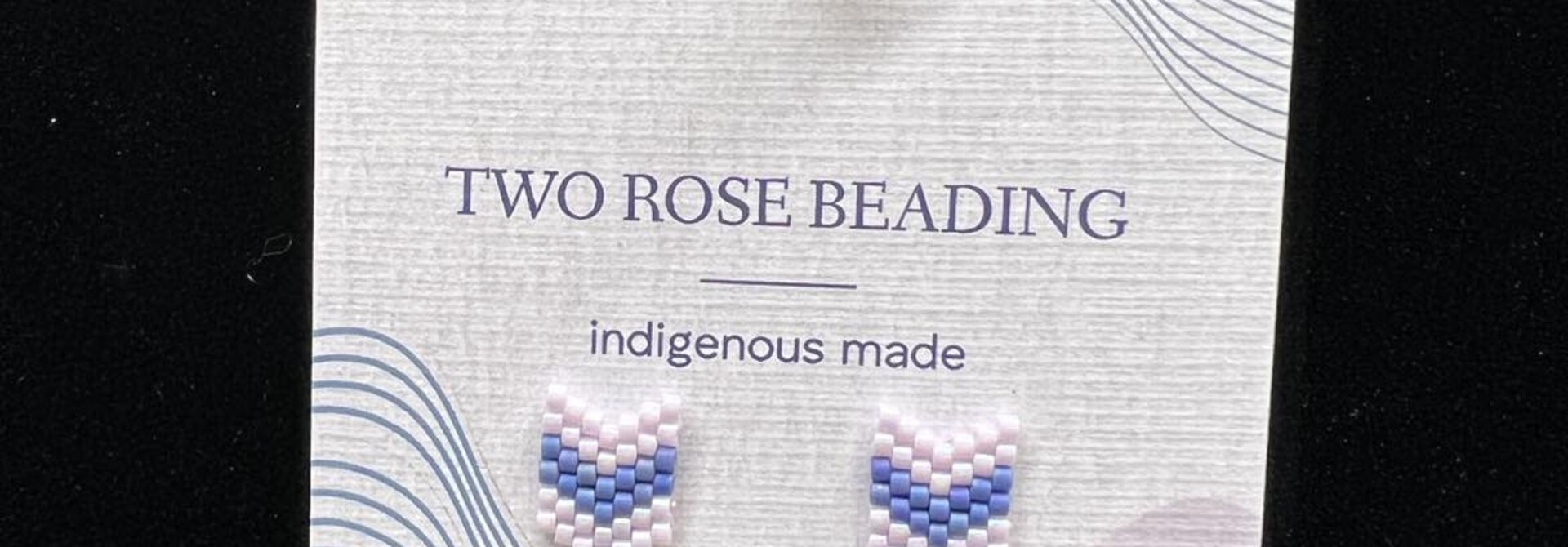 Beaded stud earrings by Jenn Carman