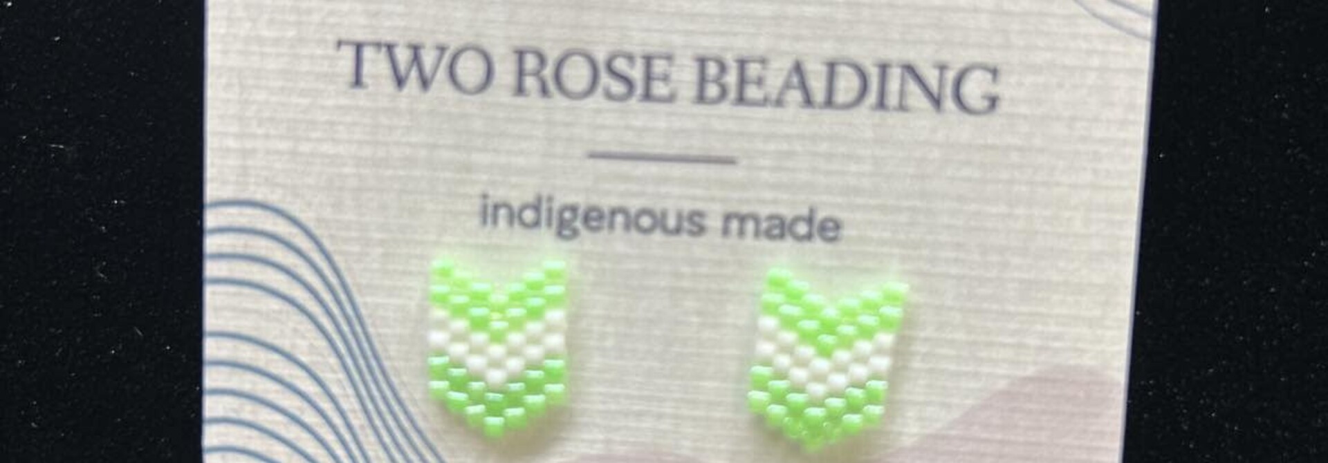 Beaded stud earrings by Jenn Carman