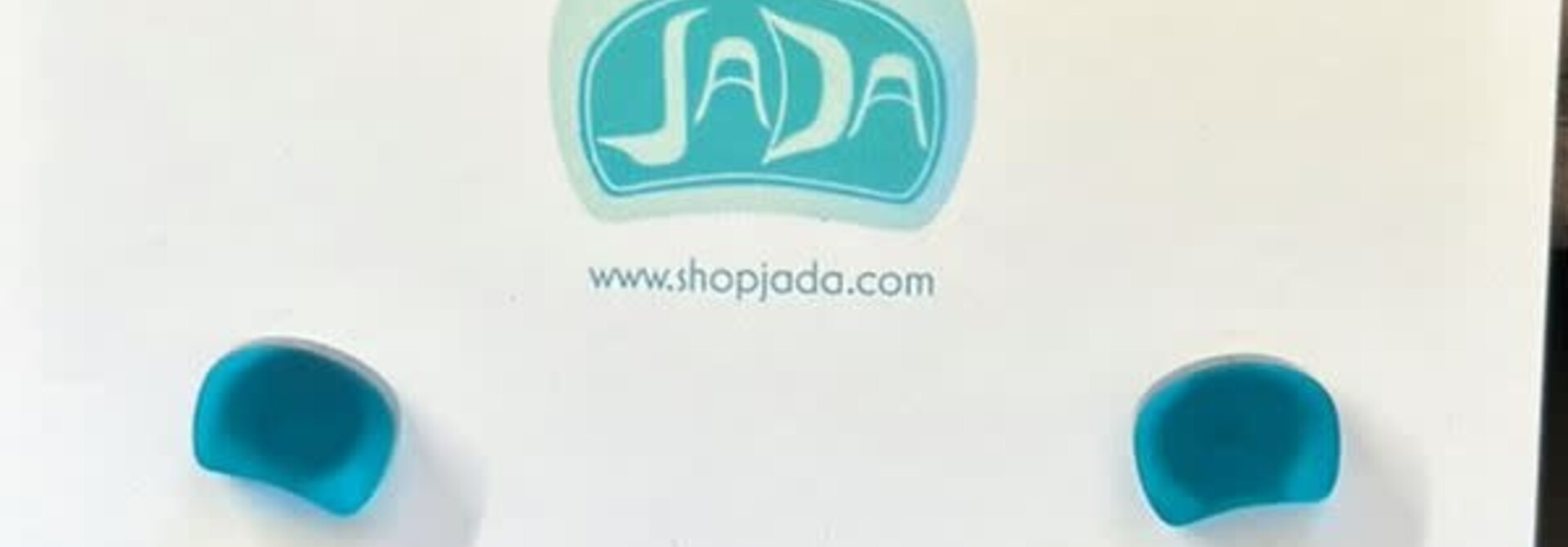 Teal Mini Ovoid Studs by Jada