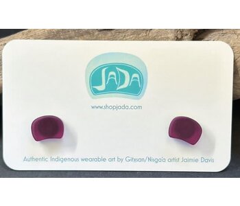 Frosted Berry mini Ovoid Studs by Jada