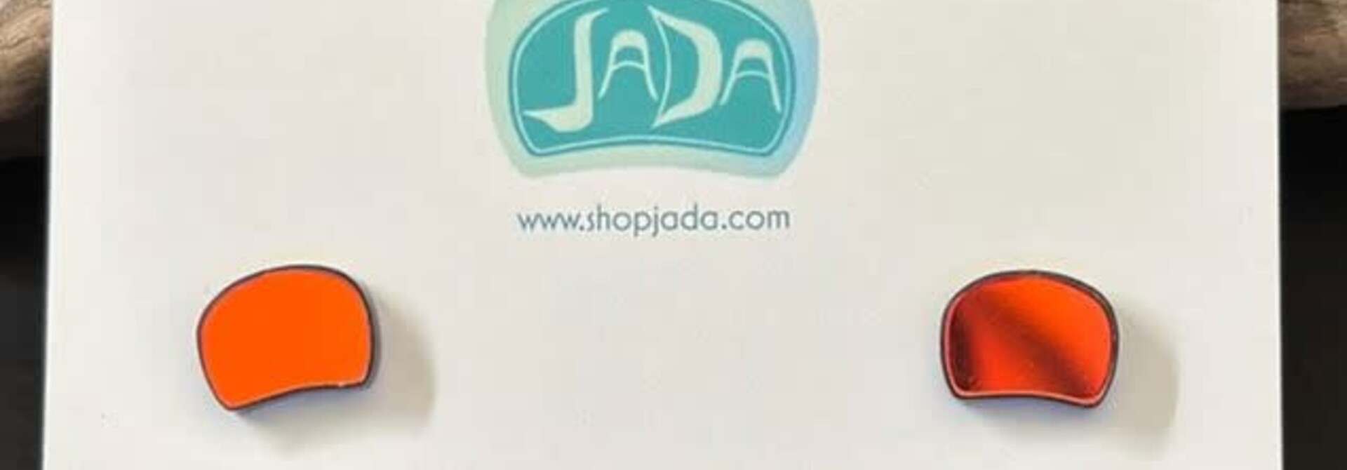Earth iridecent mini ovoid studs by Jada