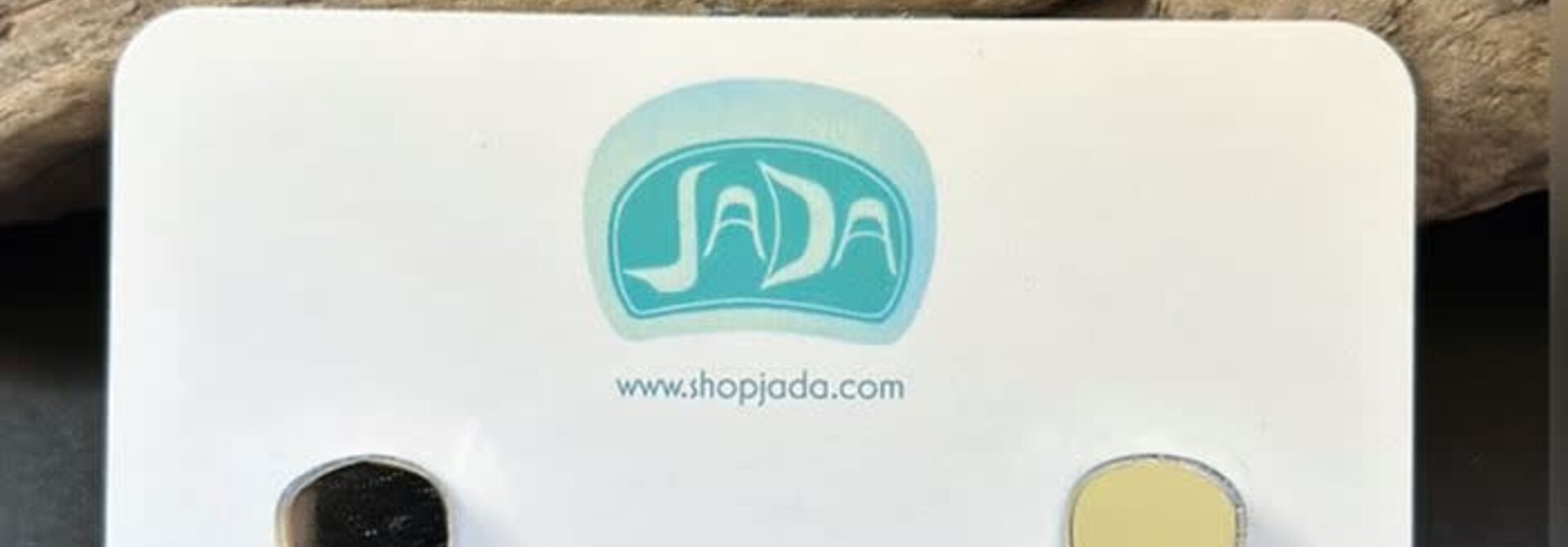 Silver Reflections mini ovoid studs by Jada