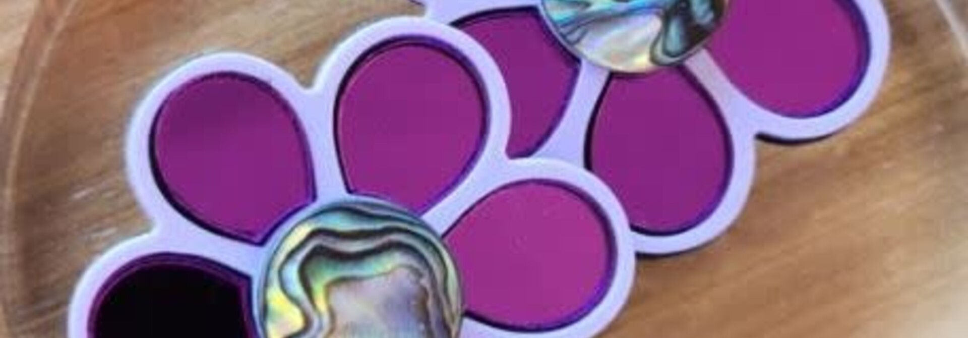 Flower Power Stud Earrings - Lavender/Purple by Copper Canoe Woman