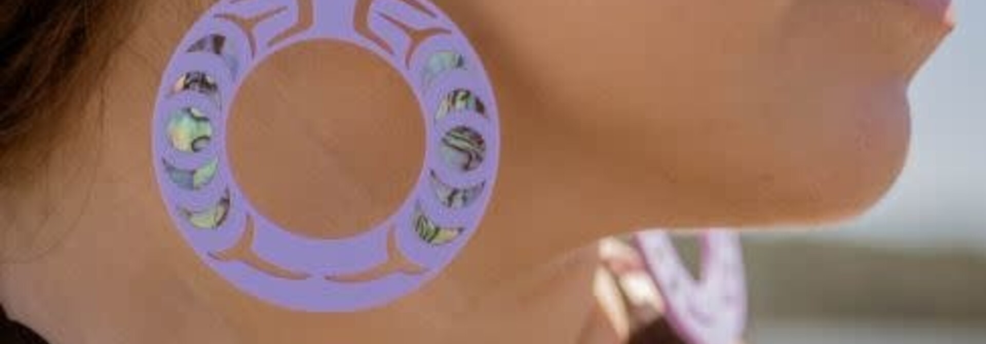 Nala Hoops -Lavender by Copper Canoe Woman