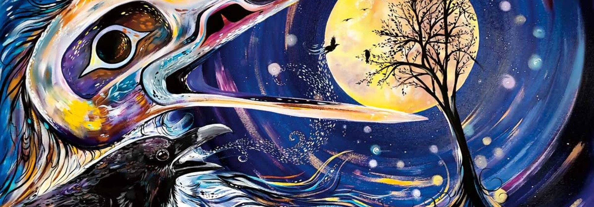 Art Card Raven Moon by Carla Joseph