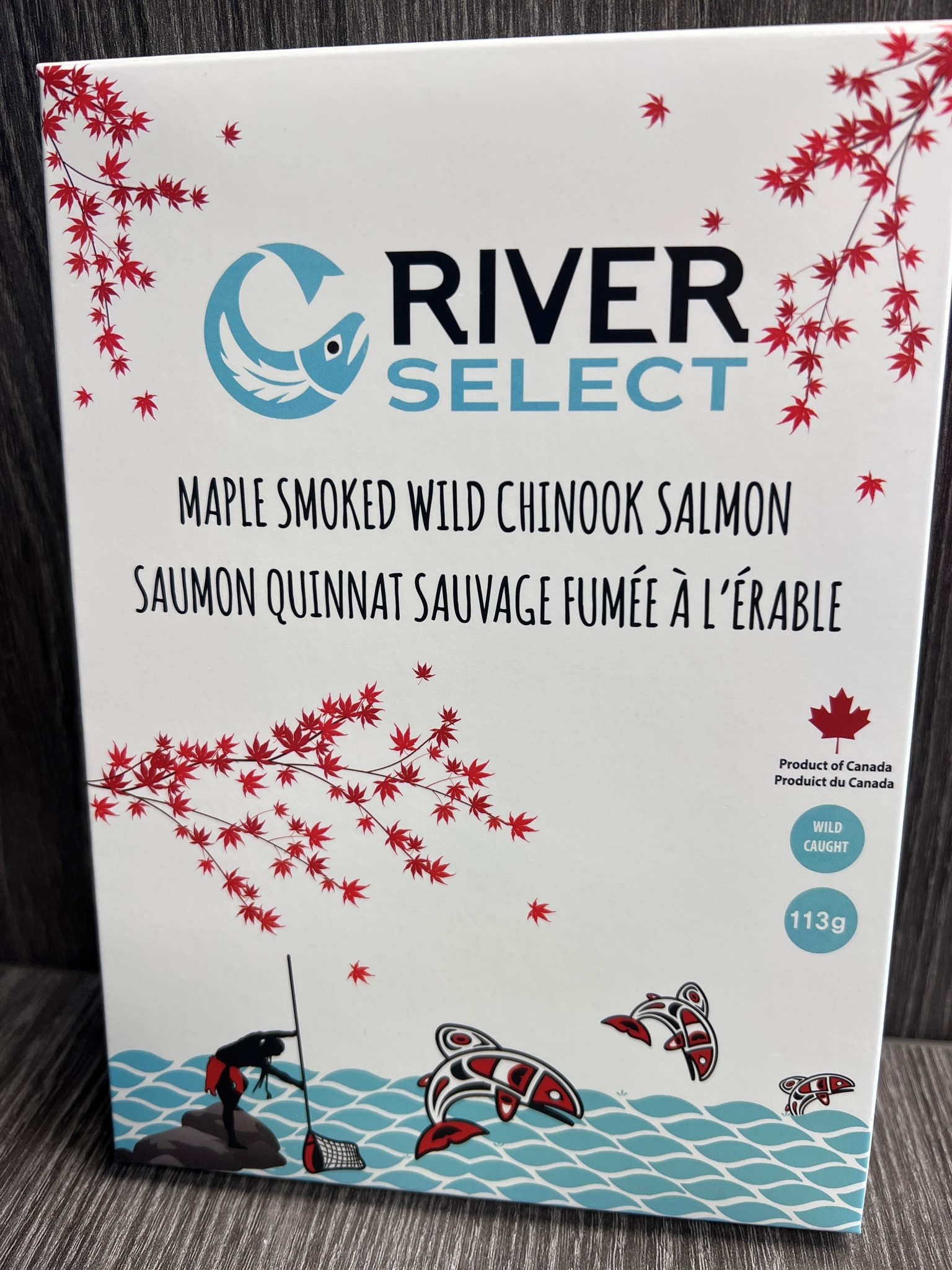 Maple Smoked Wild Chinook Salmon   by River Select Fisheries-1