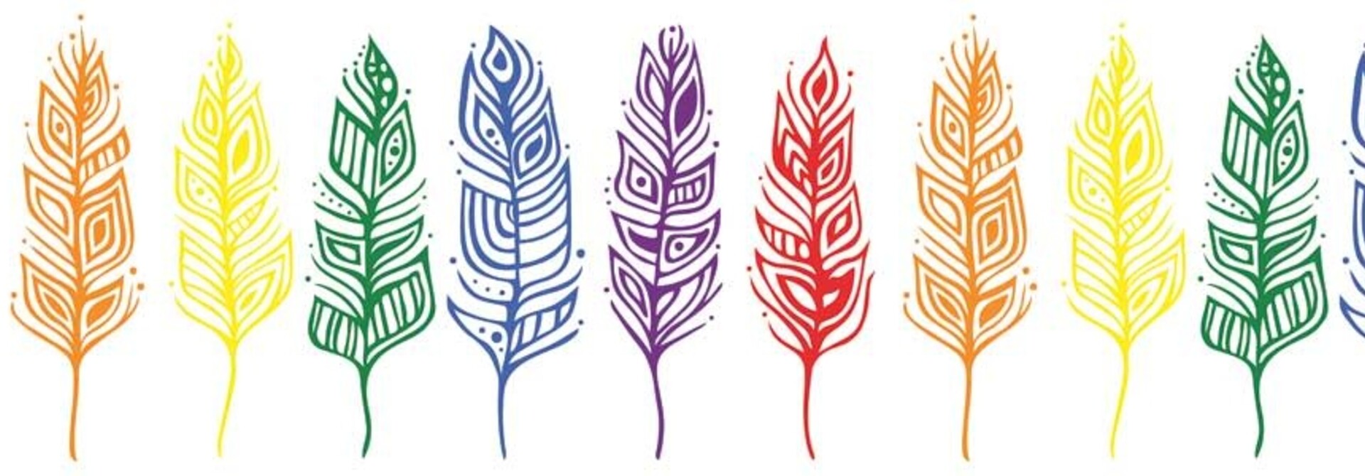 Pride Feathers Bookmark by Patrick Hunter