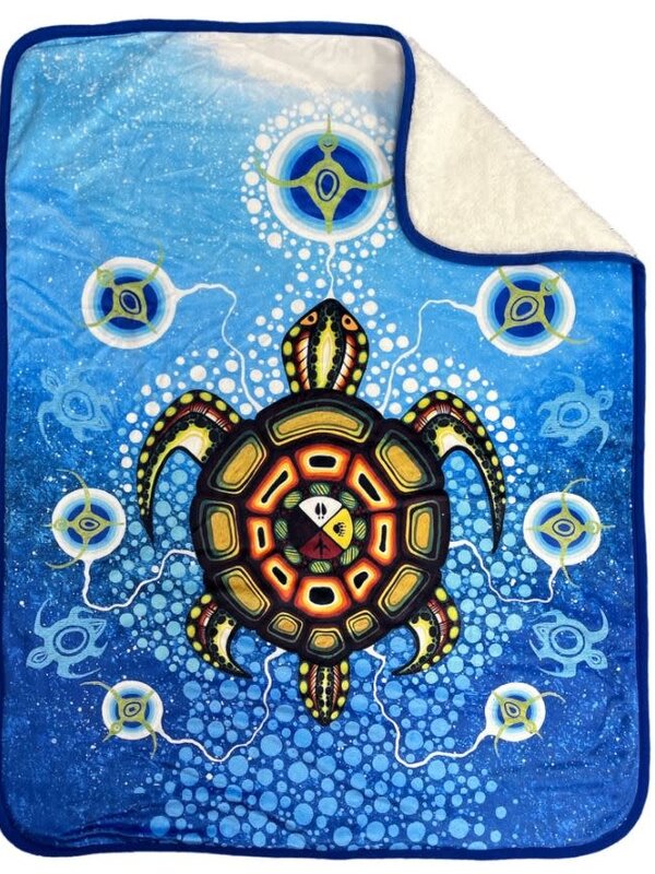 Medicine Turtle Baby Blanket  By James Jacko