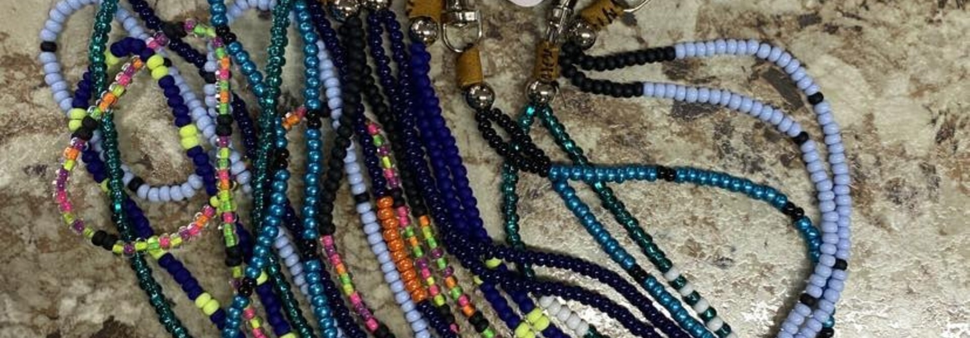 Assorted Beaded Lanyards - by Jenn Carman