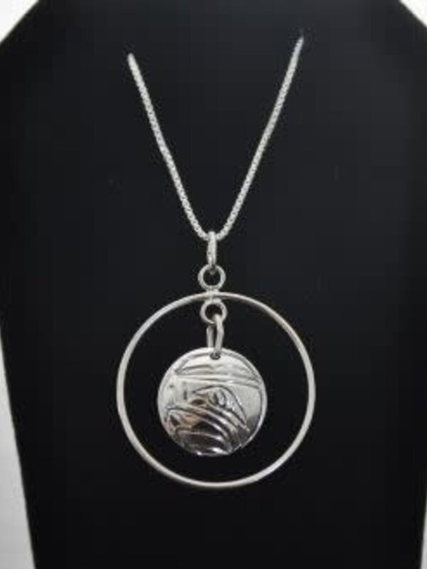 Hand Carved Eagle Pendant by Nancy Dawson