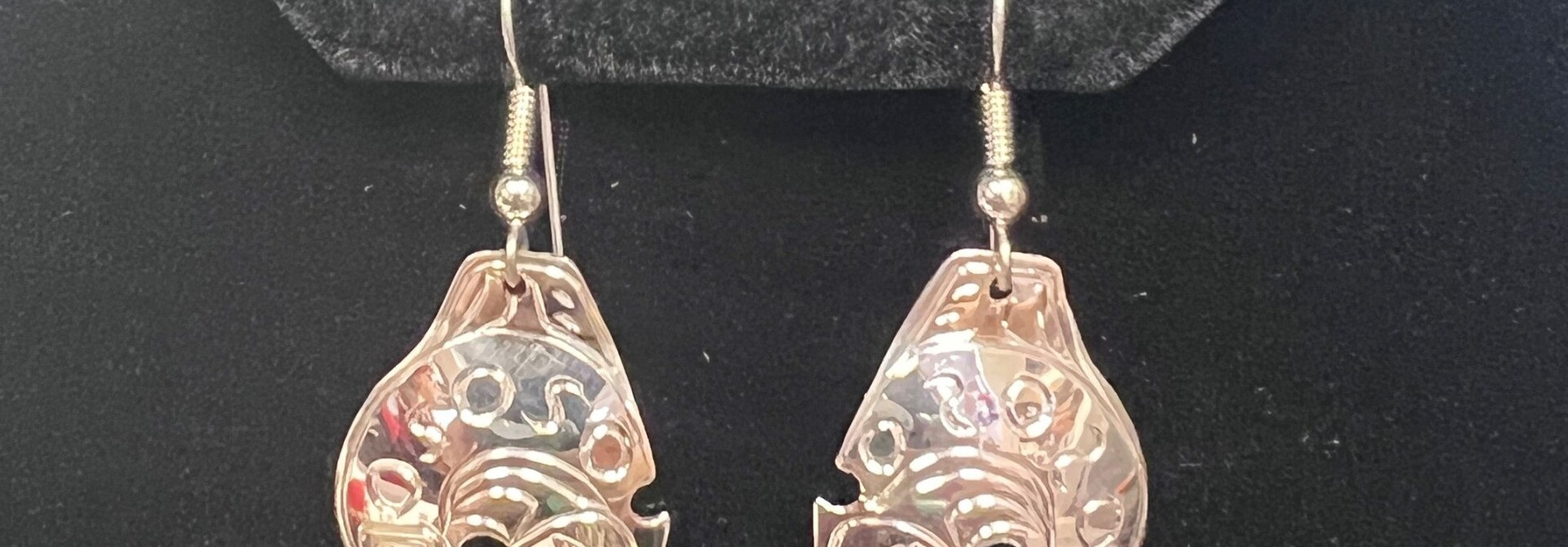 Hand Crafted Whale earrings by Vincent Henson
