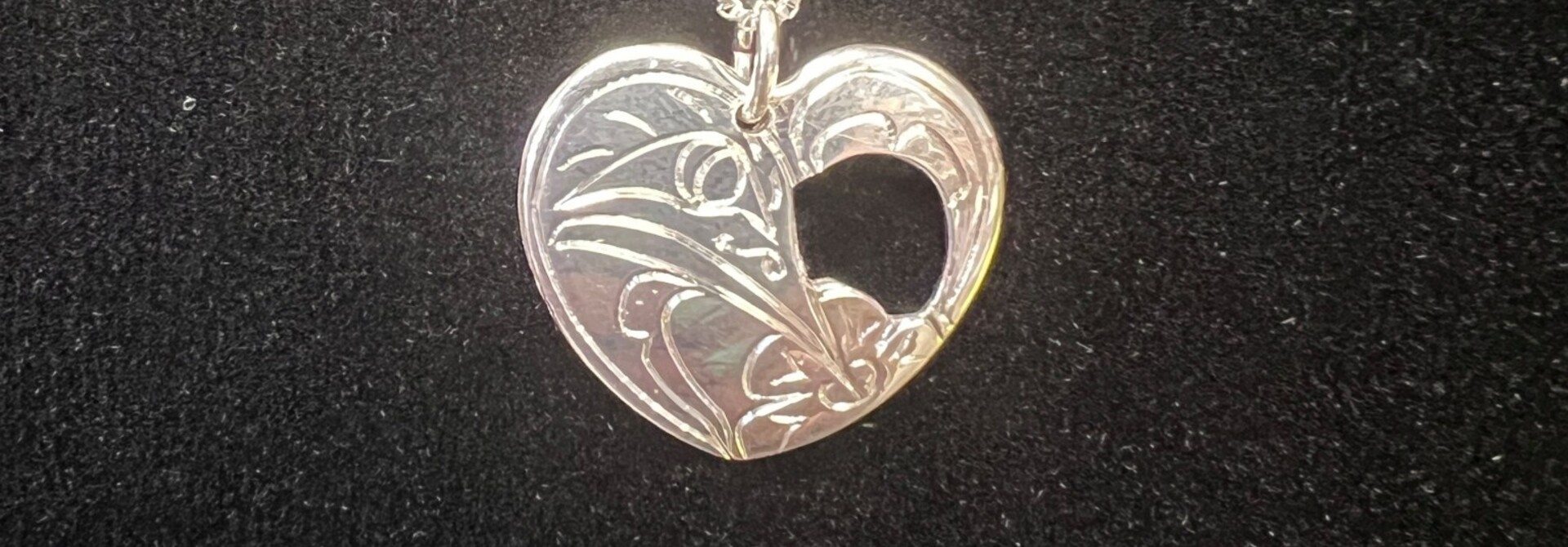 Hand Crafted Hummingbird pendant with cutout by Nancy Dawson