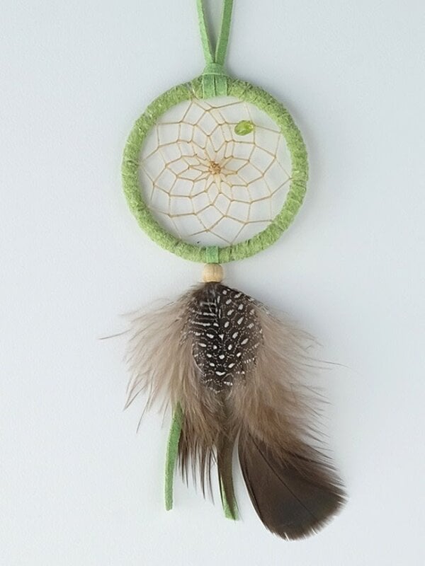 2" Birthstone Dream Catcher - August - Peridot - Protection