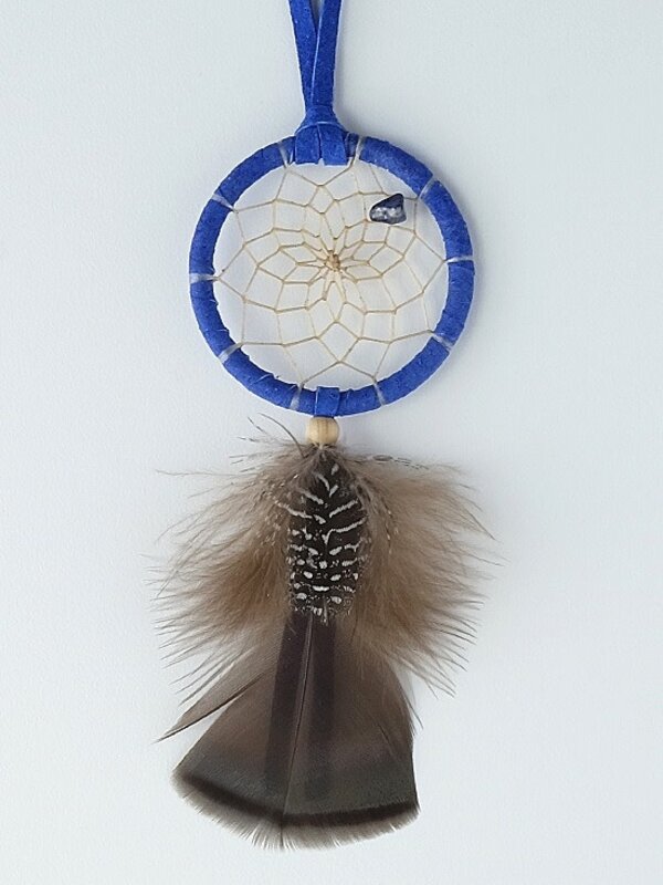 2" Birthstone Dream Catcher - September - Lapis Lazuli - Focus