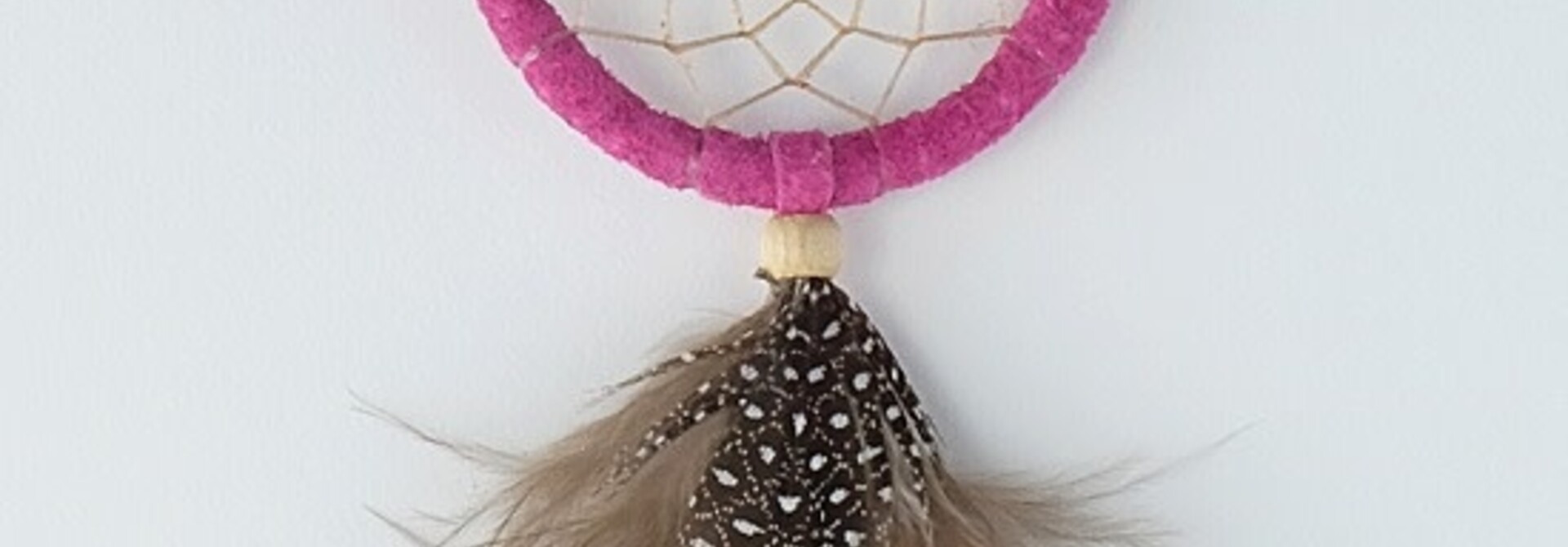 2" Birthstone Dream Catcher - October - Pink Tourmaline - Balance