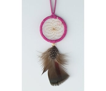 2" Birthstone Dream Catcher - October - Pink Tourmaline - Balance