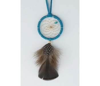 2" Birthstone Dream Catcher- December - Turquoise - Friendship