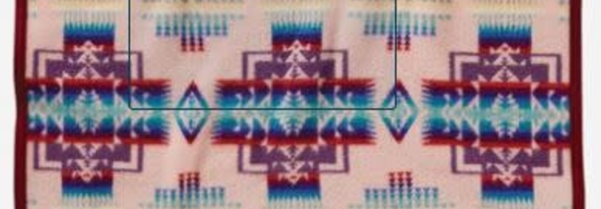 Chief Joseph Crib Blanket Pink Pendleton