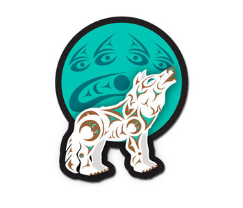 3D Magnet - Howling Wolf - Darrell Thorne