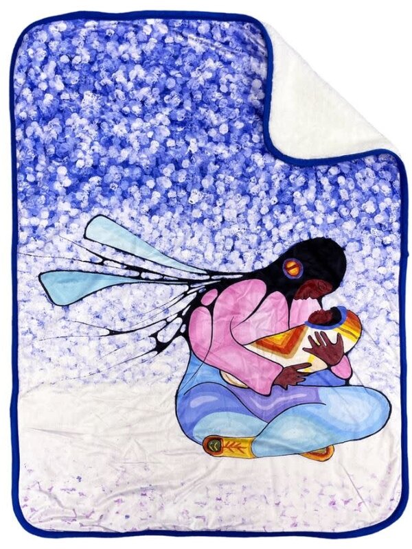 Joyous Motherhood Baby Blanket by   Cecil Youngfox