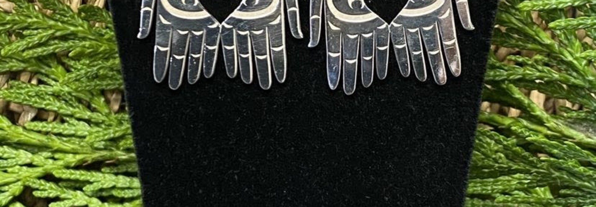 Hand Crafted Silver Earrings- Loving Hands by Desean Hunt