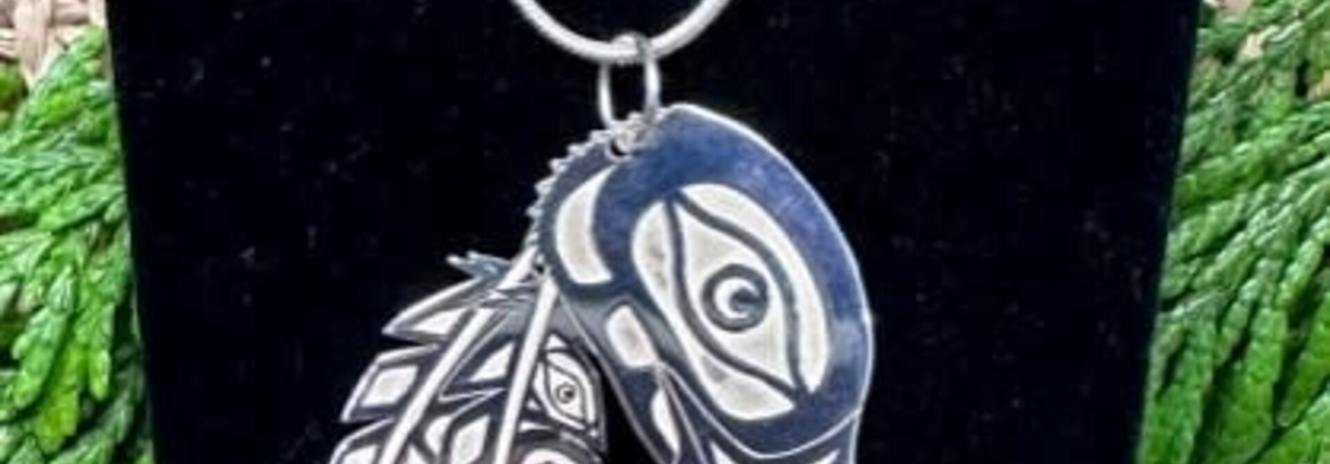 Hand Crafted Silver Eagle Feather by Desean Hunt