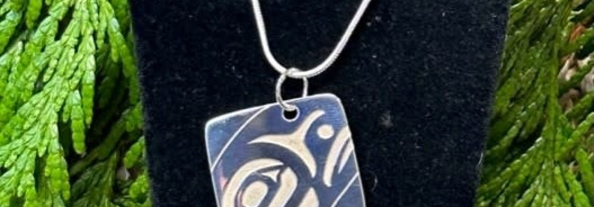 Hand Crafted silver Eagle Eye Pendant Sm By Mia Hunt