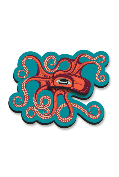 3D Magnet - Octopus (Nuu)  by Ernest Swanson