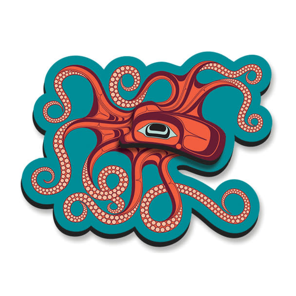 3D Magnet - Octopus (Nuu)  by Ernest Swanson-1