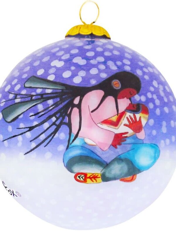 Glass Ornament - Joyus Motherhood by Cecil Youngfox