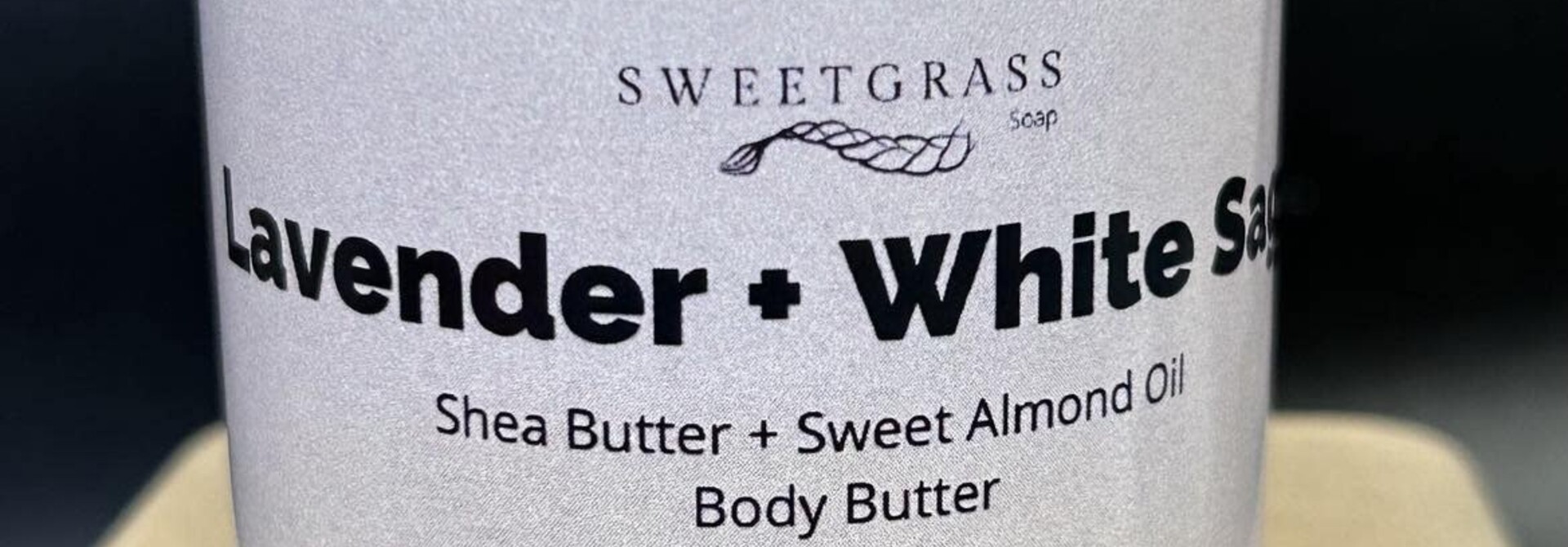 Lavender & White Sage Body Butter by Sweetgrass Soap