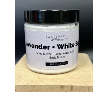 Lavender & White Sage Body Butter by Sweetgrass Soap